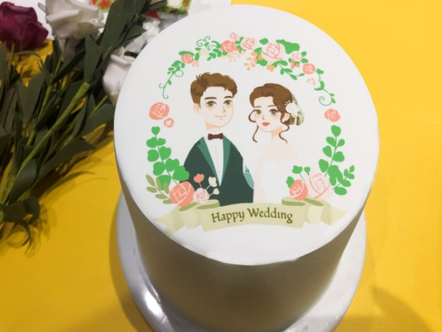 Impression de gâteau de mariage